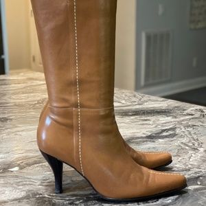 Franco Sarto Tan high heel BOOTS